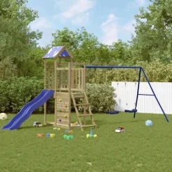 vidaXL Parque infantil de exterior madera de pino impregnada Sale