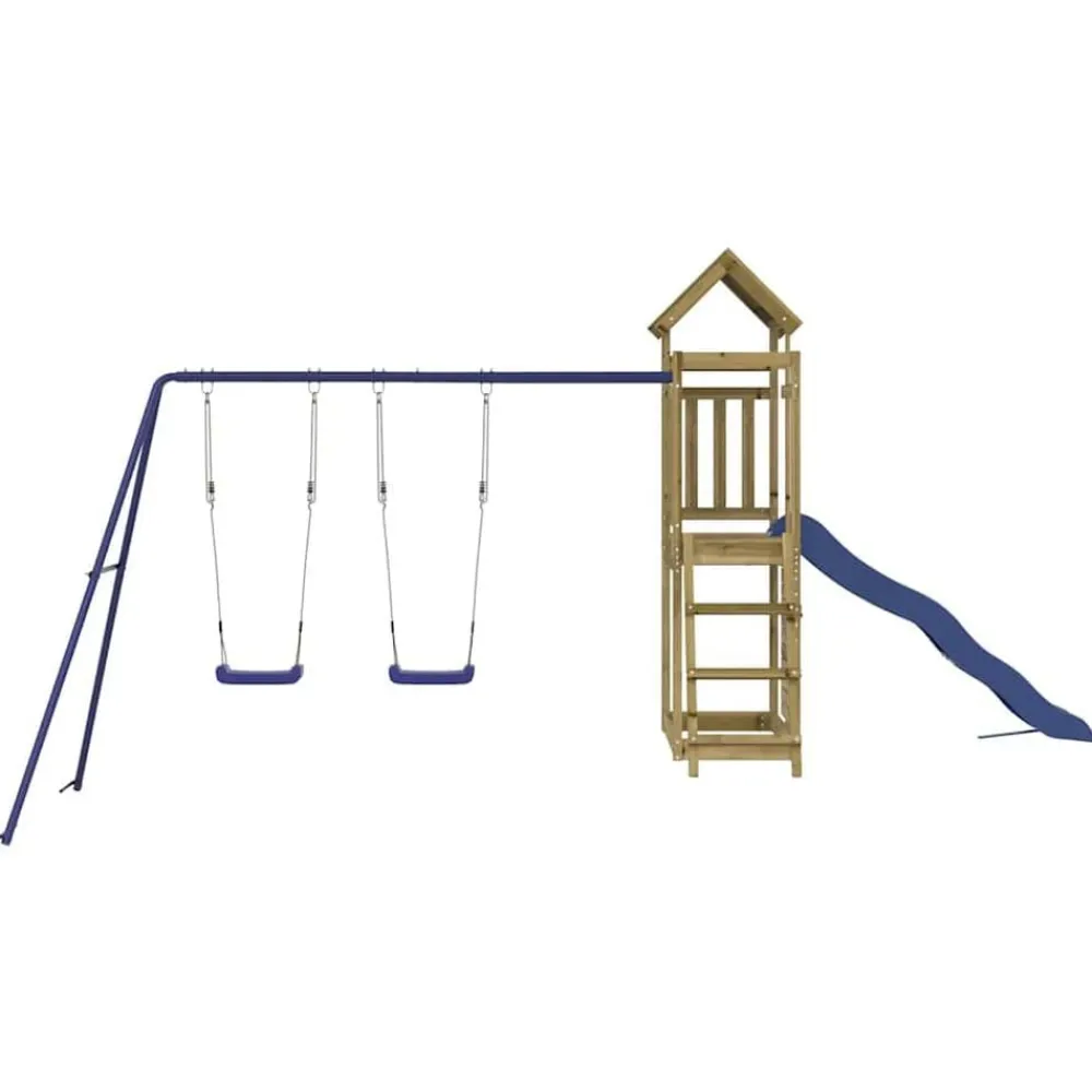 vidaXL Parque infantil de exterior madera de pino impregnada Sale