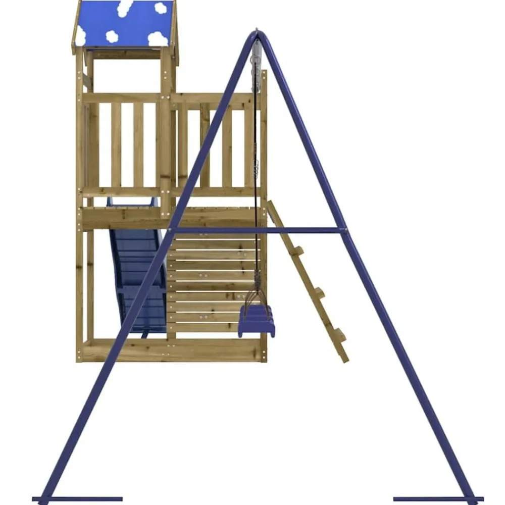 vidaXL Parque infantil de exterior madera de pino impregnada Sale
