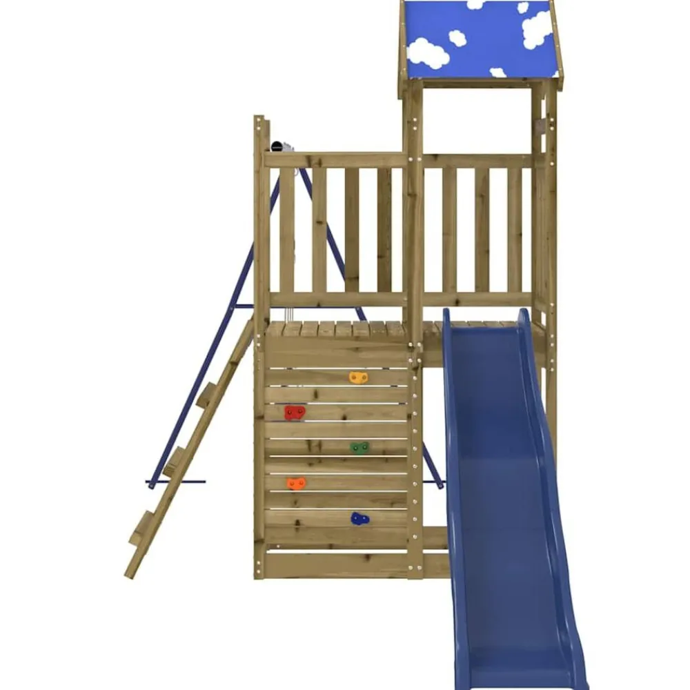 vidaXL Parque infantil de exterior madera de pino impregnada Sale