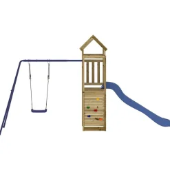 vidaXL Estructuras Para Juegos Al Aire Libre-Parque infantil de exterior madera de pino impregnada