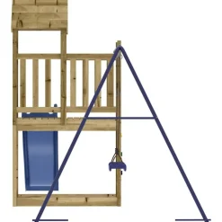 vidaXL Estructuras Para Juegos Al Aire Libre-Parque infantil de exterior madera de pino impregnada