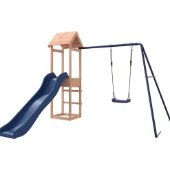 vidaXL Estructuras Para Juegos Al Aire Libre-Parque infantil de exterior madera maciza Douglas