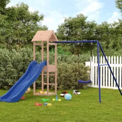 vidaXL Estructuras Para Juegos Al Aire Libre-Parque infantil de exterior madera maciza Douglas