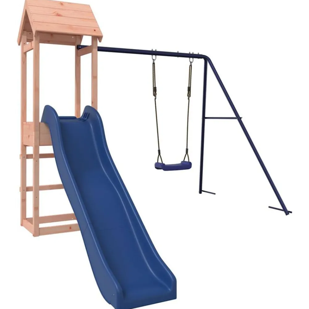 vidaXL Estructuras Para Juegos Al Aire Libre-Parque infantil de exterior madera maciza Douglas