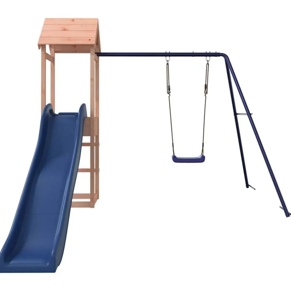 vidaXL Estructuras Para Juegos Al Aire Libre-Parque infantil de exterior madera maciza Douglas
