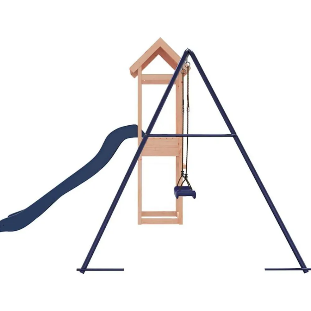vidaXL Estructuras Para Juegos Al Aire Libre-Parque infantil de exterior madera maciza Douglas