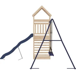 vidaXL Estructuras Para Juegos Al Aire Libre-Parque infantil de exterior de madera maciza de pino