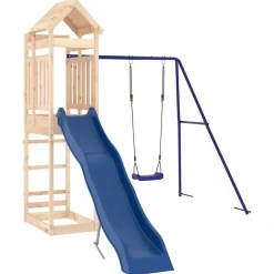 vidaXL Estructuras Para Juegos Al Aire Libre-Parque infantil de exterior madera maciza de pino