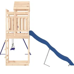 vidaXL Estructuras Para Juegos Al Aire Libre-Parque infantil de exterior madera maciza de pino