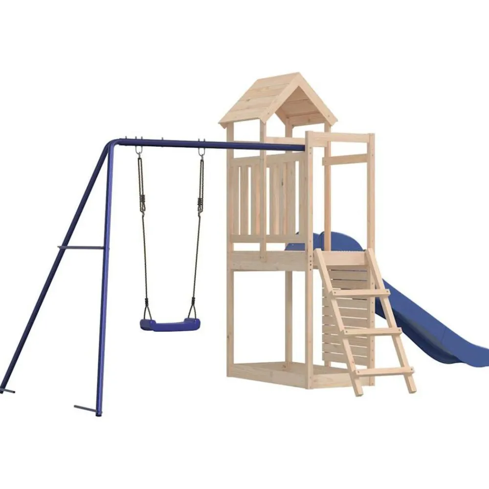 vidaXL Parque infantil de exterior madera maciza de pino Discount