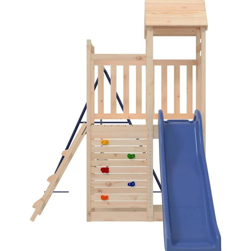 vidaXL Parque infantil de exterior madera maciza de pino Discount