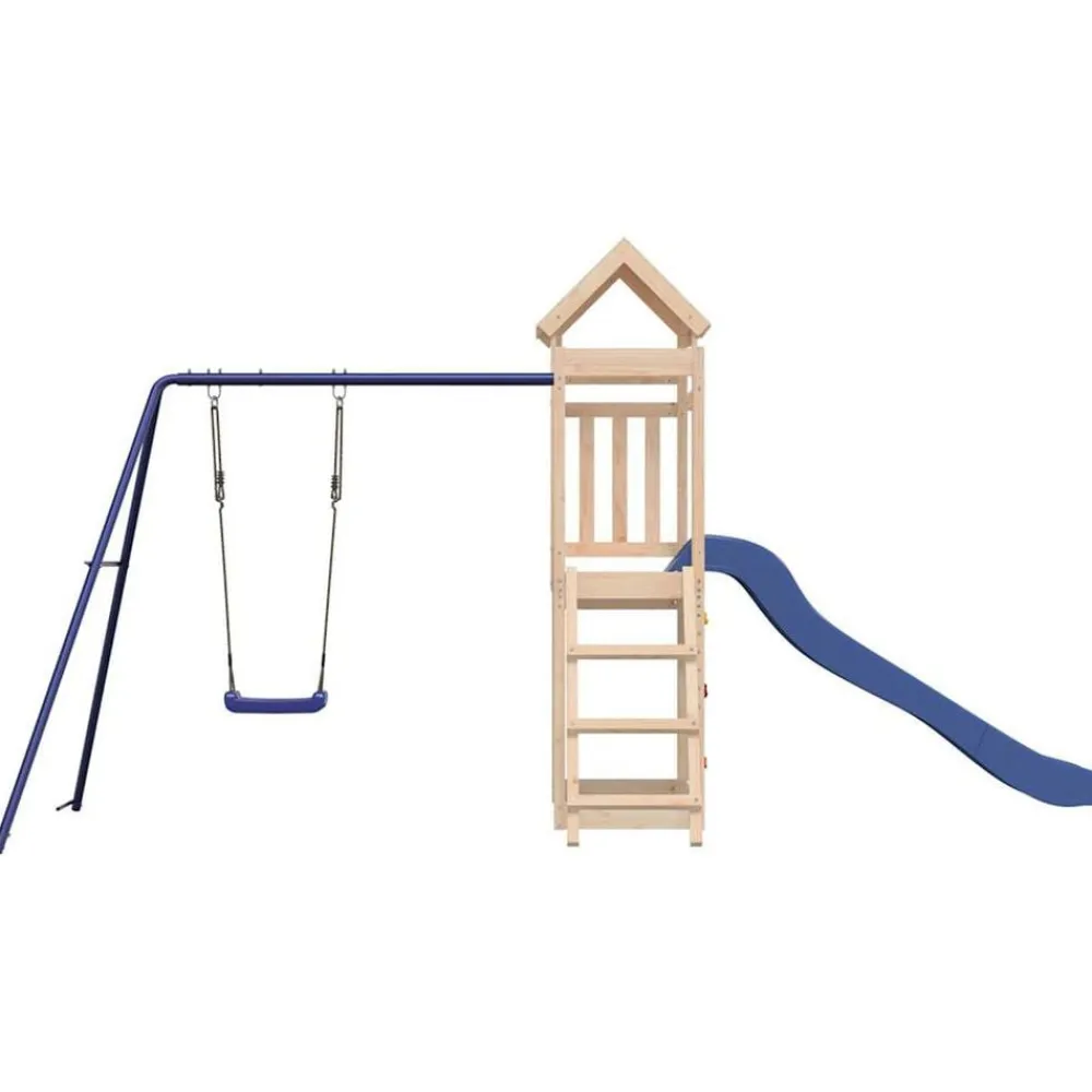 vidaXL Parque infantil de exterior madera maciza de pino Discount