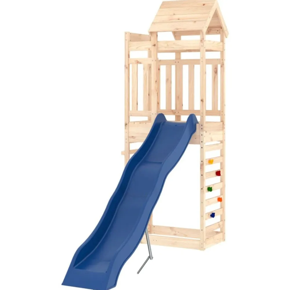 vidaXL Estructuras Para Juegos Al Aire Libre-Parque infantil de exterior madera maciza de pino