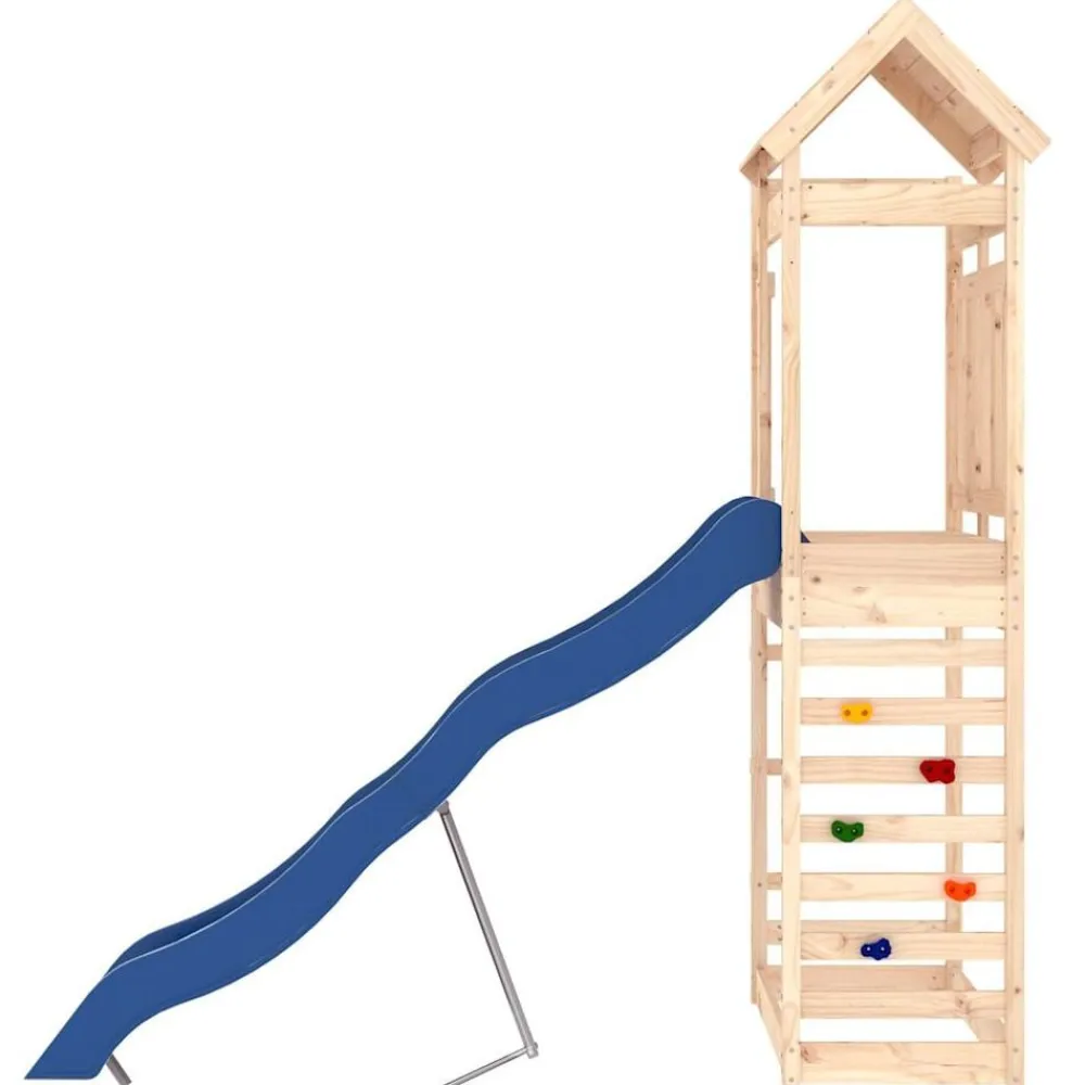 vidaXL Estructuras Para Juegos Al Aire Libre-Parque infantil de exterior madera maciza de pino