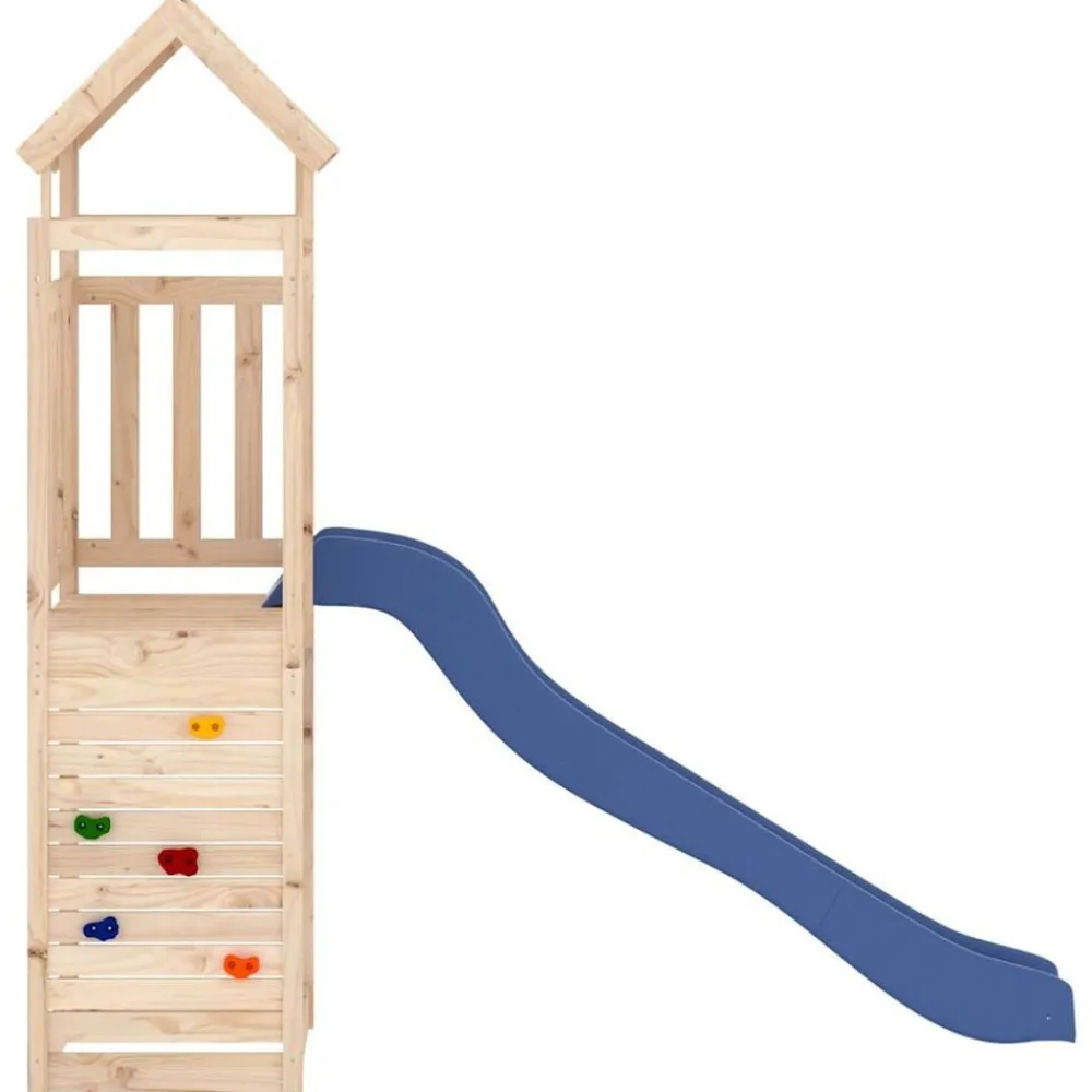 vidaXL Estructuras Para Juegos Al Aire Libre-Parque infantil de exterior madera maciza de pino