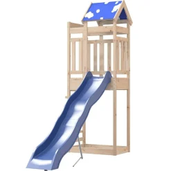 vidaXL Parque infantil de exterior de madera maciza de pino Hot