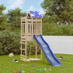 vidaXL Parque infantil de exterior de madera maciza de pino Hot