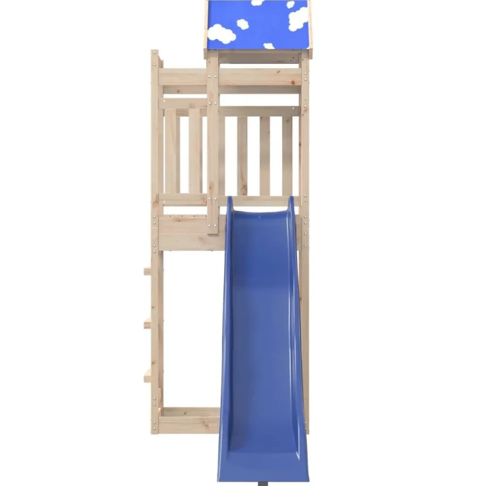 vidaXL Parque infantil de exterior de madera maciza de pino Hot