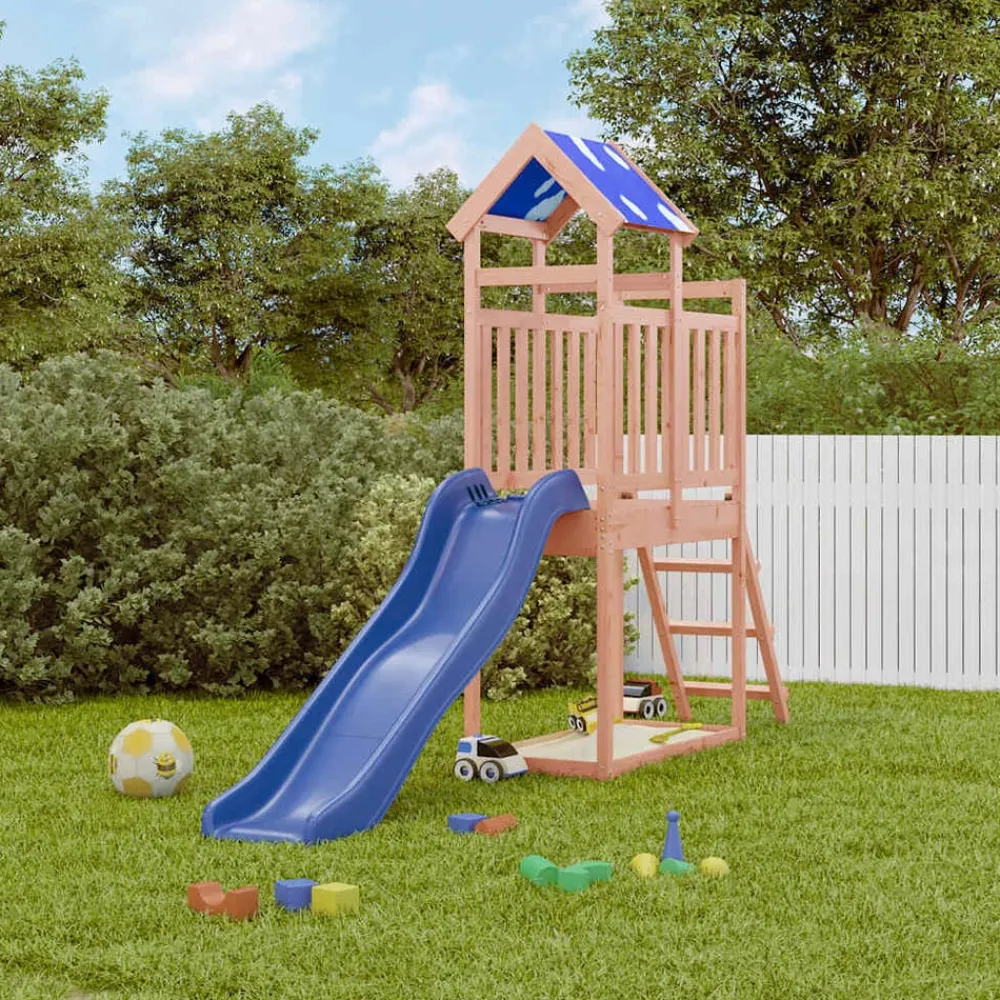 vidaXL Estructuras Para Juegos Al Aire Libre-Parque infantil de exterior madera maciza Douglas3156935