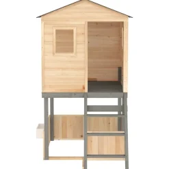 vidaXL Estructuras Para Juegos Al Aire Libre-Parque infantil de exterior madera maciza de abeto