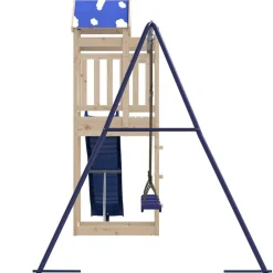 vidaXL Estructuras Para Juegos Al Aire Libre-Parque infantil de exterior de madera maciza de pino