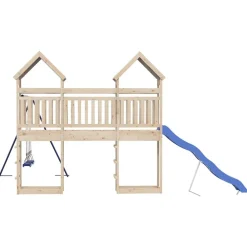 vidaXL Parque infantil de exterior de madera maciza de pino Clearance