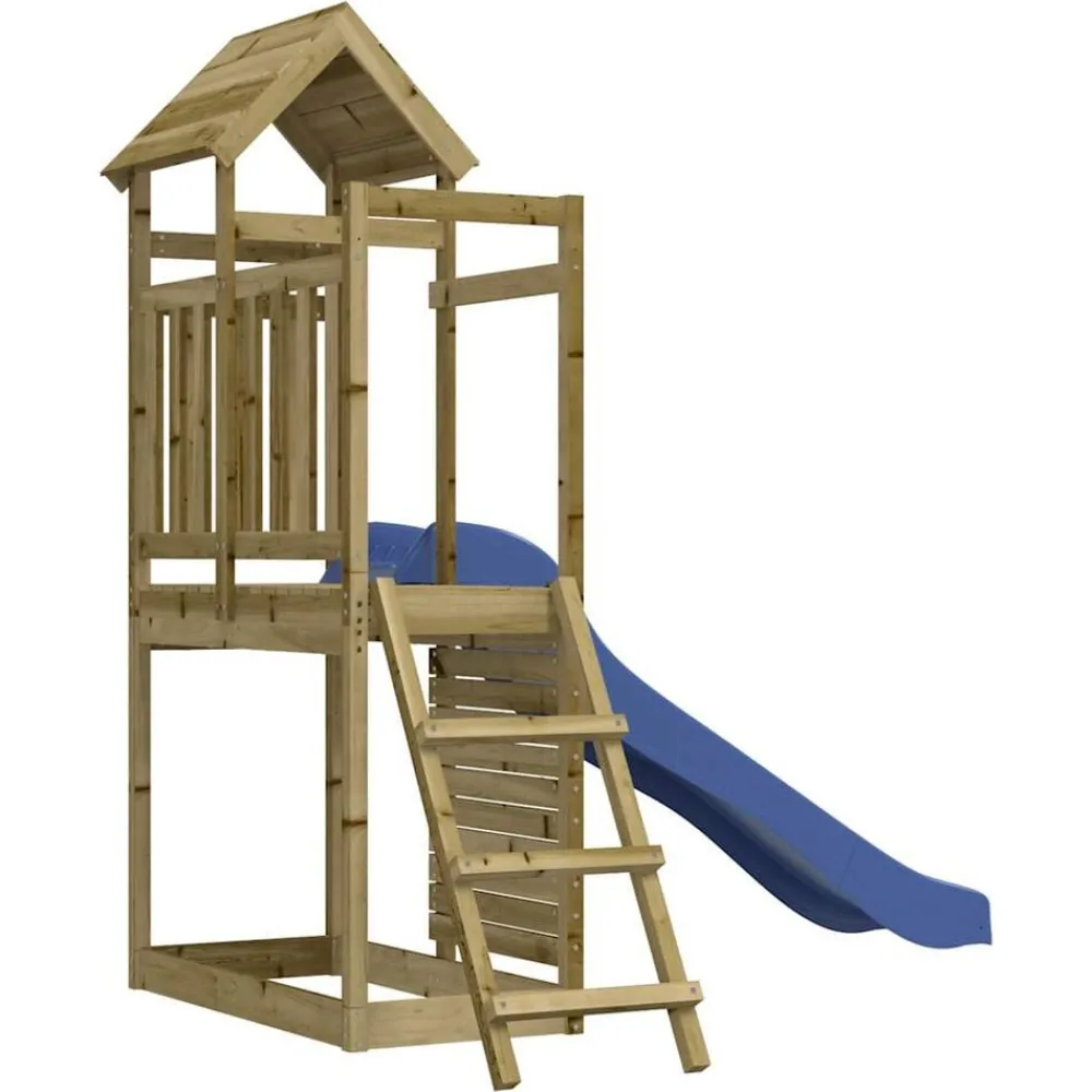 vidaXL Parque infantil de exterior madera de pino impregnada Clearance