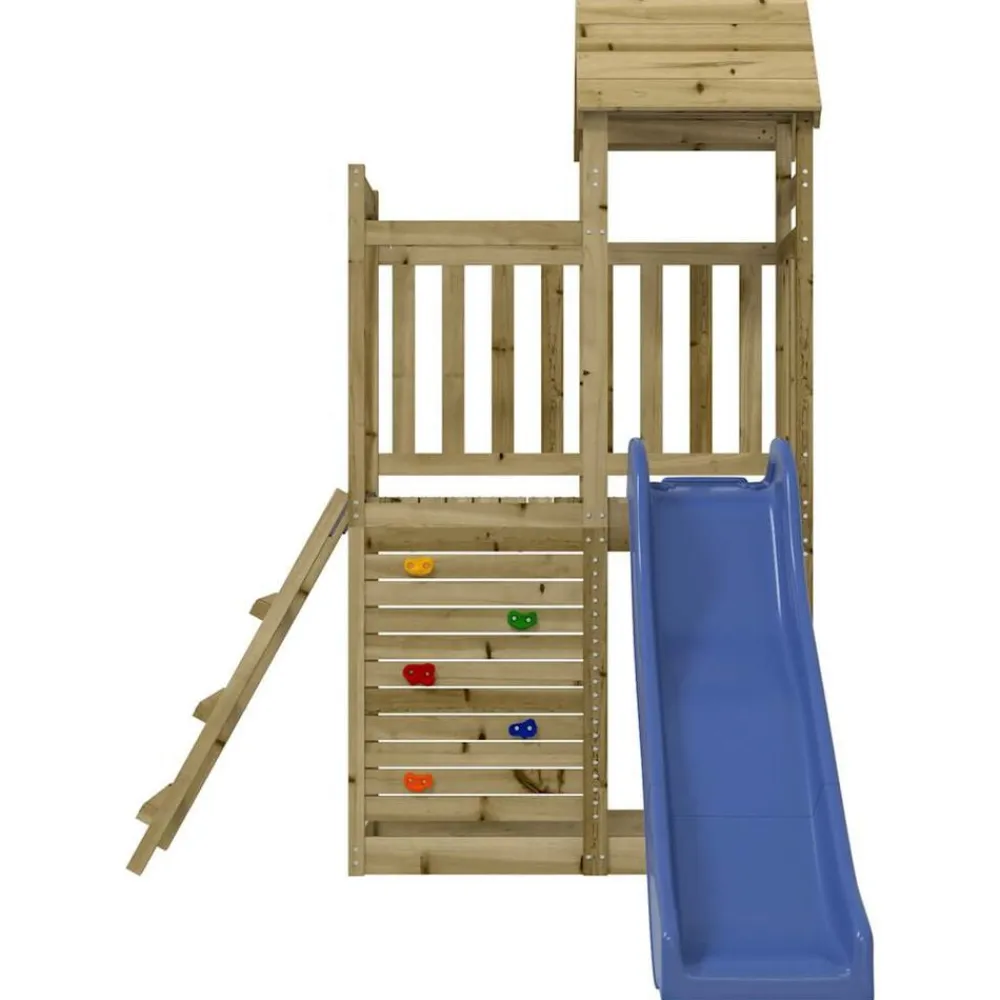 vidaXL Parque infantil de exterior madera de pino impregnada Clearance