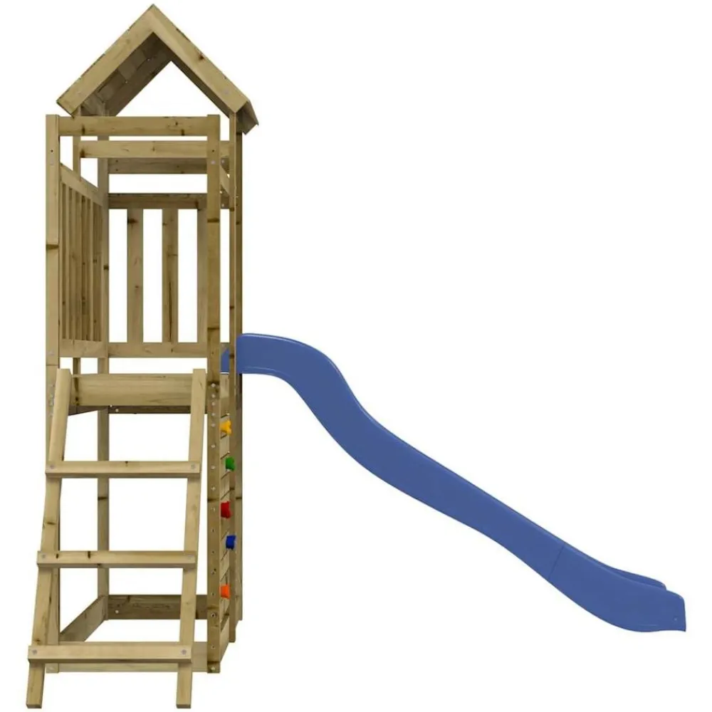 vidaXL Parque infantil de exterior madera de pino impregnada Clearance