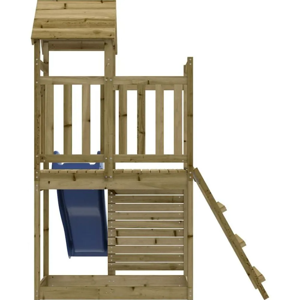 vidaXL Parque infantil de exterior madera de pino impregnada Clearance