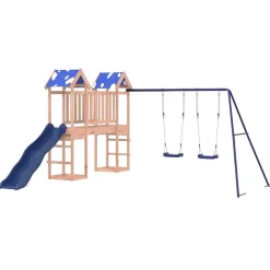 vidaXL Estructuras Para Juegos Al Aire Libre-Parque infantil de exterior madera maciza de abeto Douglas