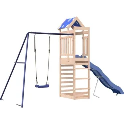 vidaXL Estructuras Para Juegos Al Aire Libre-Parque infantil de exterior madera maciza Douglas3156935