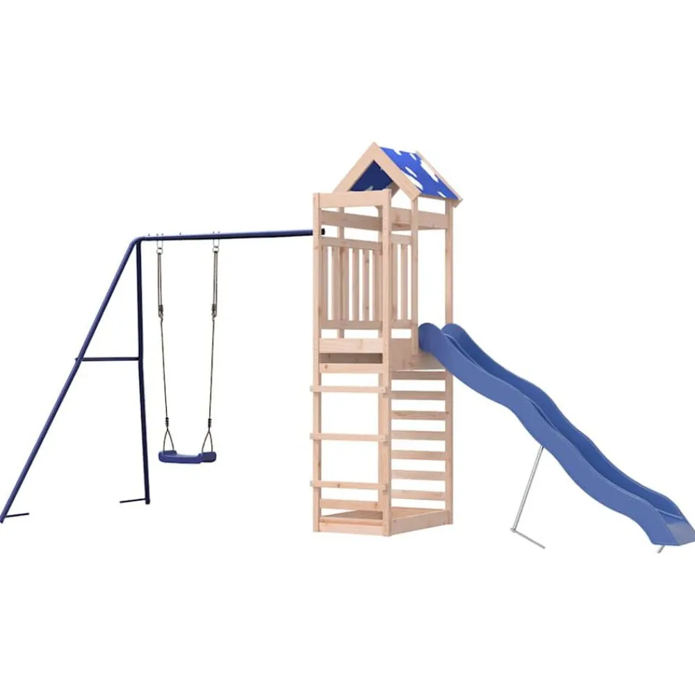 vidaXL Estructuras Para Juegos Al Aire Libre-Parque infantil de exterior madera maciza Douglas3156935