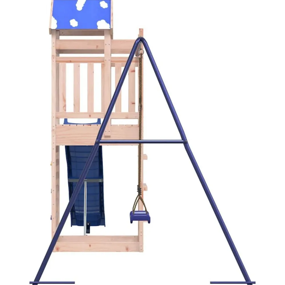 vidaXL Estructuras Para Juegos Al Aire Libre-Parque infantil de exterior madera maciza Douglas3156935