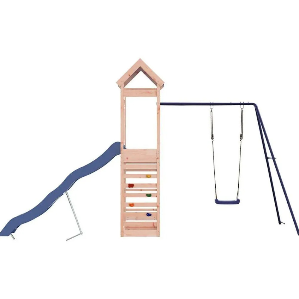 vidaXL Estructuras Para Juegos Al Aire Libre-Parque infantil de exterior madera maciza Douglas3156935