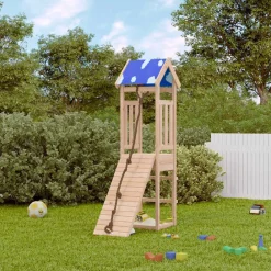 vidaXL Estructuras Para Juegos Al Aire Libre-Parque infantil de exterior de madera maciza de pino