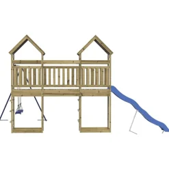 vidaXL Estructuras Para Juegos Al Aire Libre-Parque infantil de exterior madera de pino impregnada