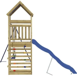 vidaXL Estructuras Para Juegos Al Aire Libre-Parque infantil de exterior madera de pino impregnada
