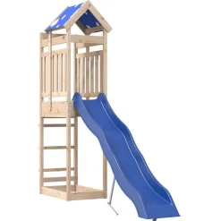 vidaXL Estructuras Para Juegos Al Aire Libre-Parque infantil de exterior de madera maciza de pino