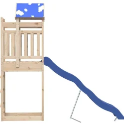 vidaXL Estructuras Para Juegos Al Aire Libre-Parque infantil de exterior de madera maciza de pino