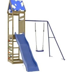 vidaXL Parque infantil de exterior madera de pino impregnada Sale