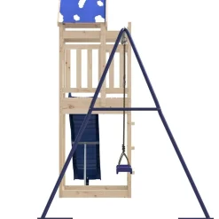 vidaXL Estructuras Para Juegos Al Aire Libre-Parque infantil de exterior de madera maciza de pino