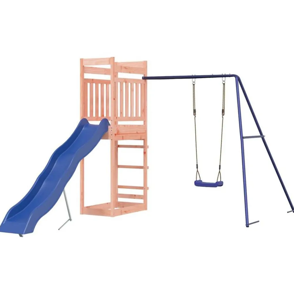 vidaXL Estructuras Para Juegos Al Aire Libre-Parque infantil de exterior madera maciza Douglas