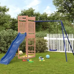 vidaXL Estructuras Para Juegos Al Aire Libre-Parque infantil de exterior madera maciza Douglas