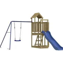 vidaXL Parque infantil de exterior madera de pino impregnada Hot