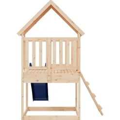 vidaXL Estructuras Para Juegos Al Aire Libre-Parque infantil de exterior madera maciza de pino