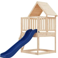 vidaXL Estructuras Para Juegos Al Aire Libre-Parque infantil de exterior madera maciza de pino