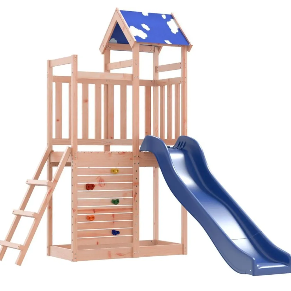 vidaXL Estructuras Para Juegos Al Aire Libre-Parque infantil de exterior madera maciza Douglas3156935