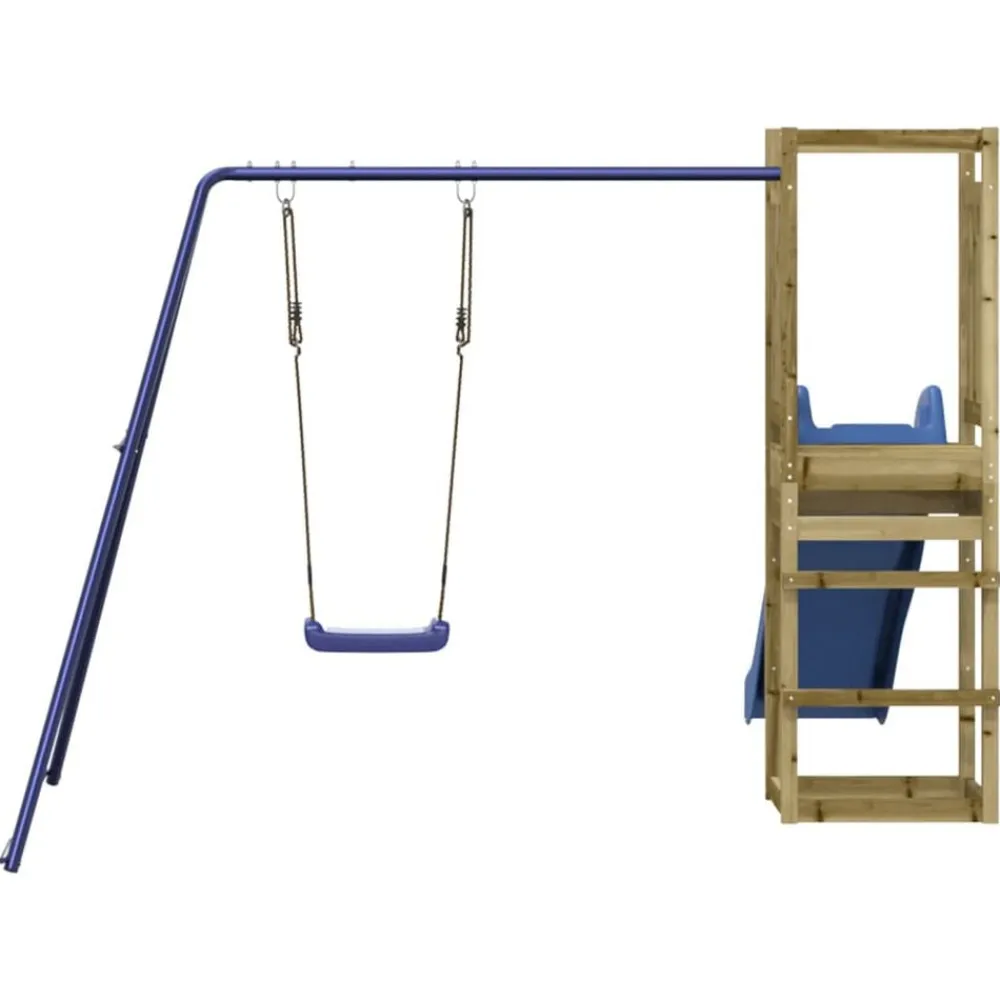 vidaXL Parque infantil de exterior madera de pino impregnada Hot